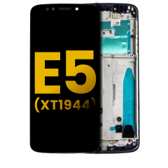 LCD Assembly With Frame For Motorola Moto E5 (XT1944 / 2018) (Refurbished) (Black)