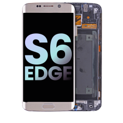 OLED Assembly With Frame For Samsung Galaxy S6 Edge (Service Pack) (AT&T / T-Mobile / International) (Gold)