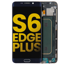 OLED Assembly With Frame For Samsung Galaxy S6 Edge Plus (AT&T / T-Mobile / International) (Refurbished) (Black Sapphire)