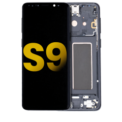 OLED Assembly With Frame For Samsung Galaxy S9 (Refurbished) (Midnight Black)