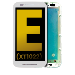 LCD Assembly With Frame For Motorola Moto E (XT1022 / 2014) (Refurbished) (White)