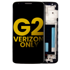 LCD Assembly With Frame For LG G2 (Verizon Version) (VS980) (Refurbished) (Black)