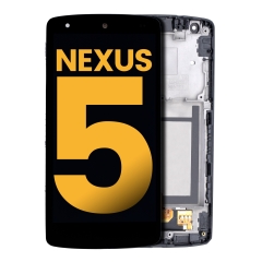 LCD Assembly With Frame For Nexus 5 (Refurbished) (Black)