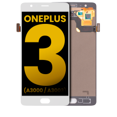LCD Assembly Without Frame For OnePlus 3 (A3000 / A3003) (Refurbished) (Rev 2.0 / White)