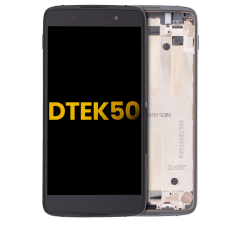 LCD Assembly With Frame For BlackBerry DTEK50 (Refurbished) (Black)