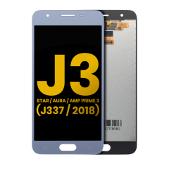 LCD Assembly Without Frame For Samsung Galaxy J3 Star / Aura / Amp Prime 3 (J337 / 2018) (Refurbished) (Blue)