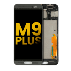 LCD Assembly With Frame For HTC One M9 Plus (Refurbished) (Black)