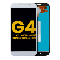 LCD Assembly Without Frame For Motorola Moto G4 (XT1620 / XT1621 / XT1622 / XT1625 / XT1626 / 2016) (Refurbished) (White)