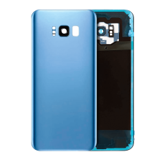 Back Cover Glass With Camera Lens For Samsung Galaxy S8 Plus (No Logo) (Aftermarket Plus) (Coral Blue)