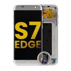 OLED Assembly With Frame For Samsung Galaxy S7 Edge (International / G935F) (Refurbished) (Silver)