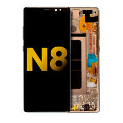 OLED Assembly With Frame For Samsung Galaxy Note 8 (Refurbished) (Maple Gold)