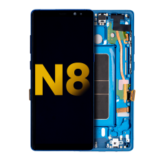OLED Assembly With Frame For Samsung Galaxy Note 8 (Refurbished) (Deep Sea Blue)