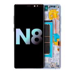 OLED Assembly With Frame For Samsung Galaxy Note 8 (Service Pack) (Orchid Gray)