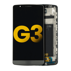 LCD Assembly With Frame For LG G3 (Refurbished) (Black)