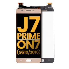 LCD Assembly Without Frame For Samsung Galaxy J7 Prime / On7 (G610 / 2016) (Refurbished) (Gold)