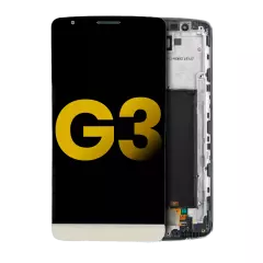 LCD Assembly With Frame For LG G3 (Refurbished) (Gold)