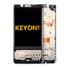 LCD Assembly With Frame For BlackBerry KEYone (Refurbished) (Silver)