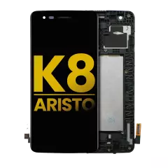 LCD Assembly With Frame For LG K8 (2017) / Aristo (US Version) (Refurbished) (Black)