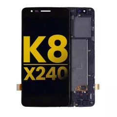 LCD Assembly With Frame For LG K8 (2017) / X240 (International Version) (Refurbished) (Black)