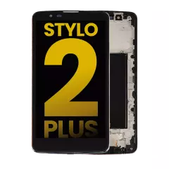 LCD Assembly With Frame For LG Stylo 2 Plus (K550 / MS550) (Refurbished) (Black)