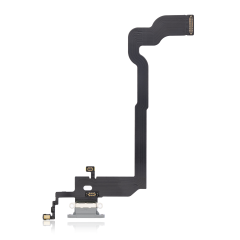 Charging Port Flex Cable For iPhone X (Premium) (Silver)