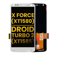 LCD Assembly Without Frame For Motorola Moto X Force (XT1580 / 2015) / Droid Turbo 2 (XT1585 / 2015) (Refurbished) (White)