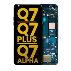 LCD Assembly With Frame For LG Q7 / Q7 Plus / Q7 Alpha (Refurbished) (Light Blue)