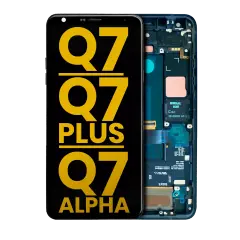 LCD Assembly With Frame For LG Q7 / Q7 Plus / Q7 Alpha (Refurbished) (Moroccan Blue)