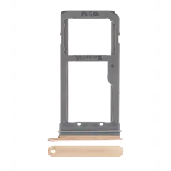 Single Sim Card Tray For Samsung Galaxy S7 Edge (Gold)