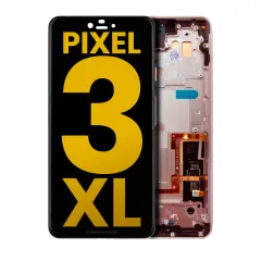 OLED Assembly With Frame For Google Pixel 3 XL (Refurbished) (Pink)