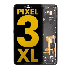 OLED Assembly With Frame For Google Pixel 3 XL (Refurbished) (Just Black)