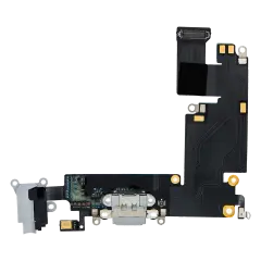 Charging Port Flex Cable For iPhone 6 Plus (Aftermarket) (Silver)