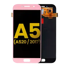 OLED Assembly Without Frame For Samsung A5 (A520 / 2017) (Refurbished) (Pink)