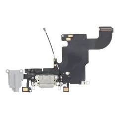 Charging Port Flex Cable For iPhone 6S (Aftermarket) (Silver)