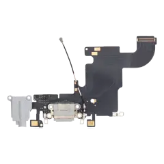 Charging Port Flex Cable For iPhone 6S (Premium) (Silver)