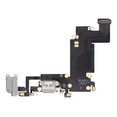 Charging Port Flex Cable For iPhone 6S Plus (Premium) (Silver)