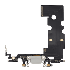 Charging Port Flex Cable For iPhone 8 (Aftermarket) (Silver)
