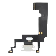 Charging Port Flex Cable For iPhone XR (Premium) (White)