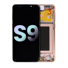OLED Assembly With Frame For Samsung Galaxy S9 (Service Pack) (Sunrise Gold)