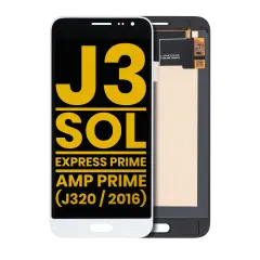 OLED Assembly Without Frame For Samsung Galaxy J3 / Sol 4G / Express Prime / Amp Prime (J320 / 2016) (Refurbished) (White)