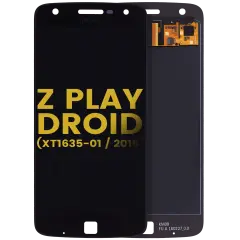 LCD Assembly Without Frame For Motorola Moto Z Play Droid (XT1635 / 2016) (Refurbished) (Black)
