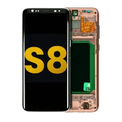 OLED Assembly With Frame For Samsung Galaxy S8 (Refurbished) (Maple Gold)