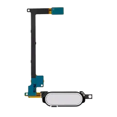 Home Button With Flex For Samsung Galaxy Note 4 (White)